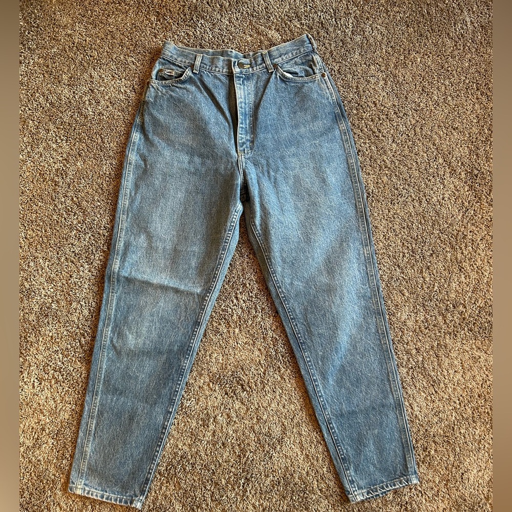 Vintage Lee Women's High Waist Jeans Size 14 Long Tampered Leg RN 34783